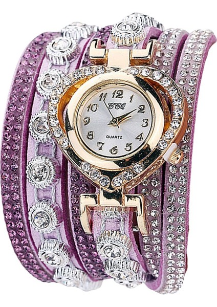 Kadınlar Lüks Taklidi Bilezik Kol Saati Bayanlar Çok Katmanlı Analog Saat (Yurt Dışından) fırsatları