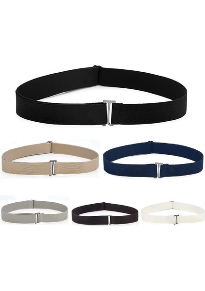 Sıcak Satış Ayarlanabilir Boyutu Düz Toka Kemer Kadın Görünmez Kemer Tokası Elastik Kemer Kadın Erkek Ince Kot No Show Kemerler (Yurt Dışından) fiyatları