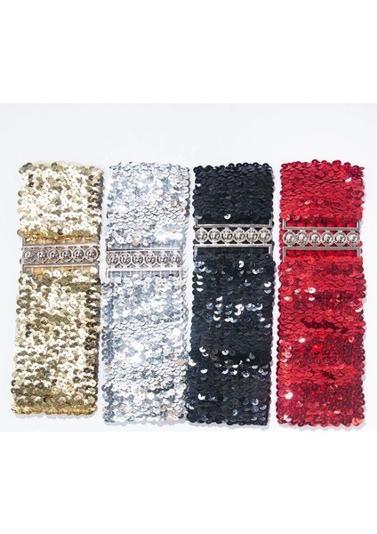 Pullu Elastische Glitter Riem Vrouwen Korse Brede Taille Riem Metalen Gesp Tailleband Decoratieve Korse Askı Parti Elbise Aksesuarı (Yurt Dışından) modelleri