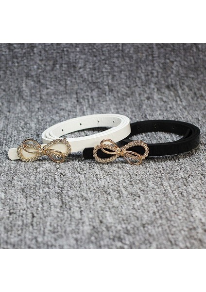 2022 Yüksek Kaliteli Yay Tokası Bayanlar Rugan Elbise Dekoratif Rhinestones Küçük Ince Kemerler Kadınlar Için Lüks Tasarımcı Marka (Yurt Dışından) modelleri