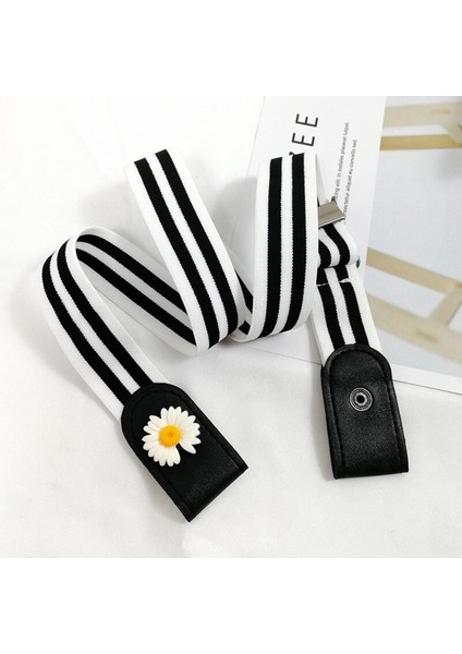 Mod Elastische Makkelijk Riem Zonder Gesp Dames Jeans Riemen Voor Vrouwen Stretch Bloem Cinturon Mujer Onzichtbare Extensible Riem (Yurt Dışından)