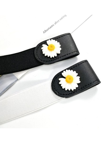 Mod Elastische Makkelijk Riem Zonder Gesp Dames Jeans Riemen Voor Vrouwen Stretch Bloem Cinturon Mujer Onzichtbare Extensible Riem (Yurt Dışından) fırsatları