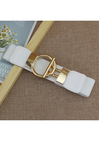 Kadınlar Için Basit Yuvarlak Toka Kemer Moda Elastik Elbise Kot Kemerler Ceket Kazak Dekorasyon Cinturon Mujer Kuşak Hediyeler (Yurt Dışından) fırsatları