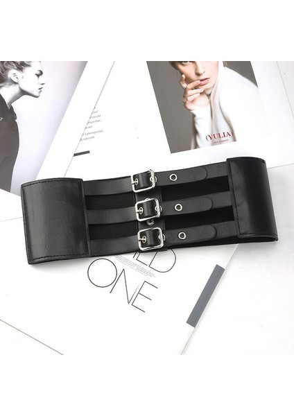 2022 Moda Harajuku Korse Punk Goth Retro Dış Giyim Siyah Bel Mühür Gömlek Elbise Tasarımcısı Tüm Maç Elastik Ayarlanabilir Kemer (Yurt Dışından) modelleri