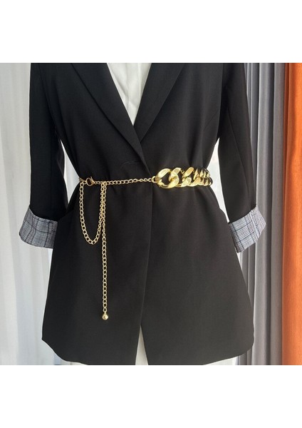 Yüksek Bel Altın Zincir Kemerler Kadınlar Için Moda Kemer Kadın Tüm Maç Parti Takı Elbise Metal Kemer (Yurt Dışından) fiyatları