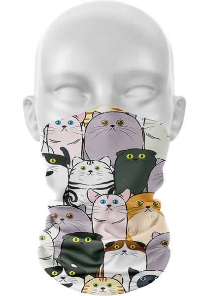 3D Baskılı Yaz Kadın Yüzük Eşarp Komik Karikatür Ayı Yavru Başörtüsü Eşarp Hayvan Headdress Bisiklet Yüz Başkanı Wrap Kapak Bandana (Yurt Dışından)