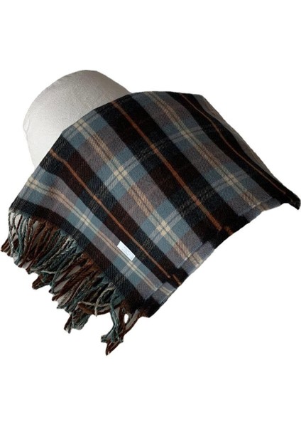 Aynı Ekose Sıcak Kış Trendi Eşarp Erkekler Taklit Kaşmir Eşarp Lüks Tasarımcı Eşarplar ile Kadın Moda Blogcusu (Yurt Dışından) indirimleri