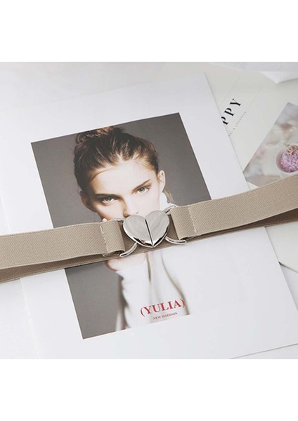 1 Adet Kadın Elastik Kemerler Aşk Kalp Metal Toka Bel Elbise Ceket Kazak Dekoratif Kemer Bel Aksesuarları (Yurt Dışından) fiyatları