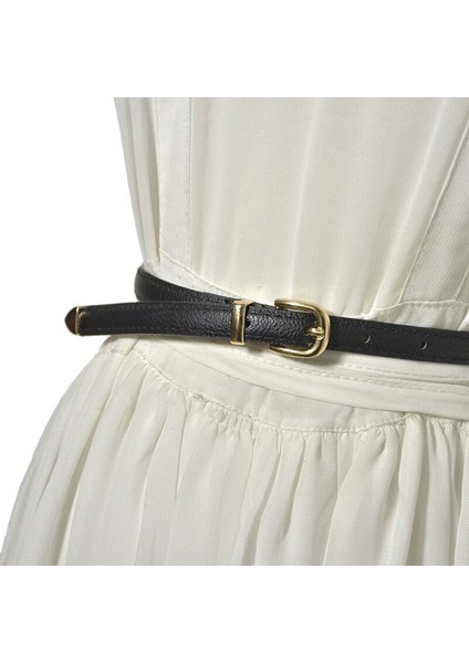 Yeni Retro Altın Pim Tokalı Kemer Kadın Moda Pu Ince Kemerler Kadın Kot Elbise Kemer Marka Tasarım 2021 (Yurt Dışından) indirimleri