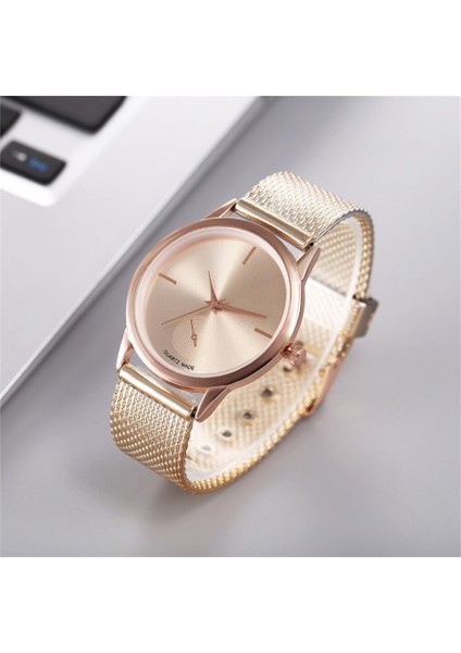 Kadın Saati Kore Tarzı Zarif Yaratıcı Plastik Örgü Kayış Kuvars Izle Kadın Saati Relojes Para Mujer (Yurt Dışından) fiyatları