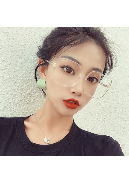 Klasik Vintage Güneş Gözlüğü Kadın Büyük Boy Kare Plastik Çerçeve Lüks Marka Tasarımcısı Şeffaf Gri Pembe Lens Shades Oculos (Yurt Dışından) fiyatları