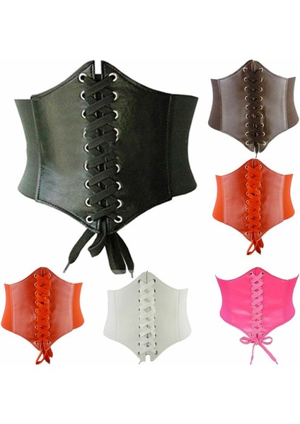 Kadın Bayanlar Moda Streç Kemer Püsküller Elastik Toka Geniş Elbise Korse Kemer (Yurt Dışından)