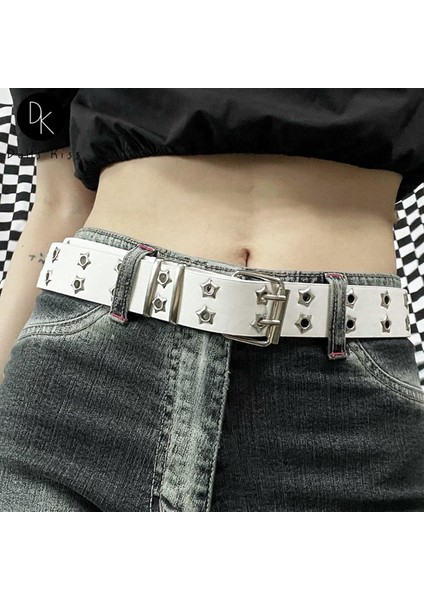 Kız Kadın Harajuku Punk Kemerler Tatlı Lolita Cosplay Y2K Moda Kadın Içi Boş Kemer Kalça Pop Sokak Aksesuarları Hediyeler (Yurt Dışından)
