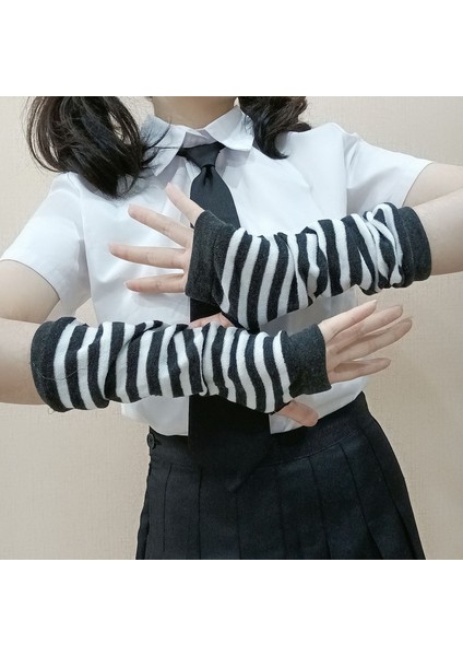 Örme Ins Rüzgar Kollu Çizgili Kollu Trend Sıcak Güneş Kremi Kol Kollu Uzun Dirsek Koruyucuları Erkekler ve Kadınlar Kılıf Kapak Yaraları (Yurt Dışından) fırsatları