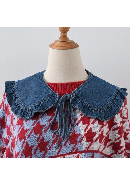 Ayrılabilir Retro Omuz Wrap Yanlış Yaka Fırfır Panço Capelet Kadınlar Kız Için Dropship (Yurt Dışından) fiyatları