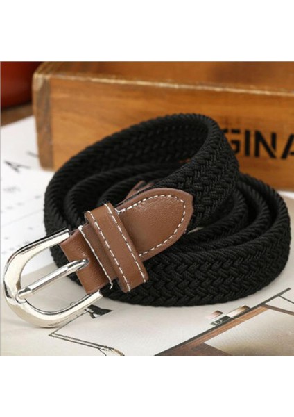 Moda Pamuk Kanvas Metal Tokalı Kemerler Bel Kemeri Unisex Erkekler ve Kadınlar Unisex Elastik Bantlar Dıy Giyim Dekor Aksesuarları (Yurt Dışından)