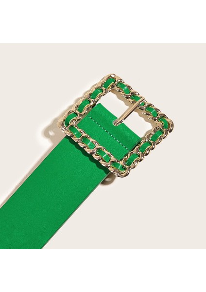 SISHION-女性のためのグリーンベルト,ヨーロッパとアメリカの女性のファッション,スクエアバックル,ゴールド,VD2628,新しいコレクション2022 (Yurt Dışından) fırsatları