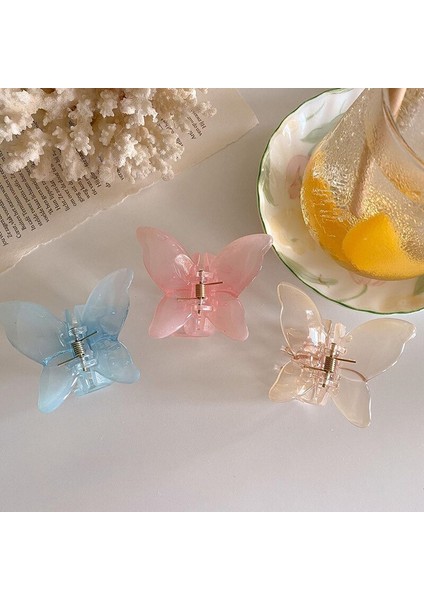 Asetat Esin Hava Pençe Tatlı Peri Erfly Airpin Klip Renkli Şekillendirici Ools Arrettes Kadın S Için (Yurt Dışından) modelleri