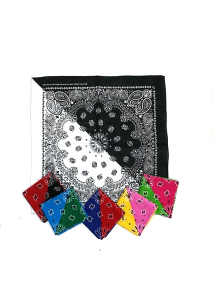 Çiçek Çift Renkli Blok Pamuk Cep Kare Eşarp Kafa Bandı Paisly Batik Bandanalar Erkekler ve Kadınlar Için Boyun (Siyah/beyaz/kırmızı) (Yurt Dışından) fiyatları