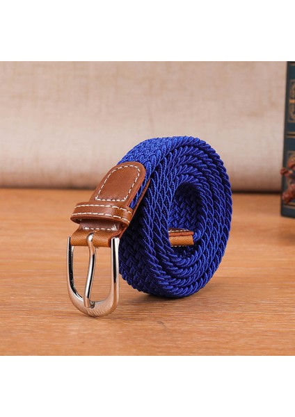 Yeni Moda Çok Yönlü Kanvas Erkek Kadın Kemer Metal Toka Elastik Örgülü Elastik Kemer Yüksek Kaliteli Tasarımcı Kemerleri Erkekler (Yurt Dışından)