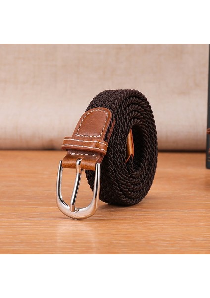 Yeni Moda Çok Yönlü Kanvas Erkek Kadın Kemer Metal Toka Elastik Örgülü Elastik Kemer Yüksek Kaliteli Tasarımcı Kemerleri Erkekler (Yurt Dışından) indirimleri