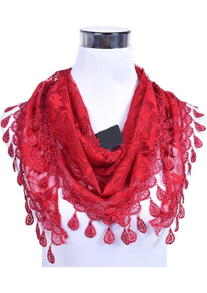 Lüks Marka Tasarım Yaz Bayan Dantel Eşarp Esnek Kadın Üçgen Bandaj Çiçek Eşarplar Şal Evlilik Hediyesi Eşarp L5A15822 (Yurt Dışından) modelleri