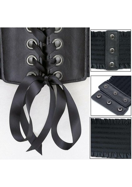 Vrouwen Dames Mode Stretch Riem Kwasten Elastische Gesp Brede Jurk Korse Tailleband (Yurt Dışından) fiyatları