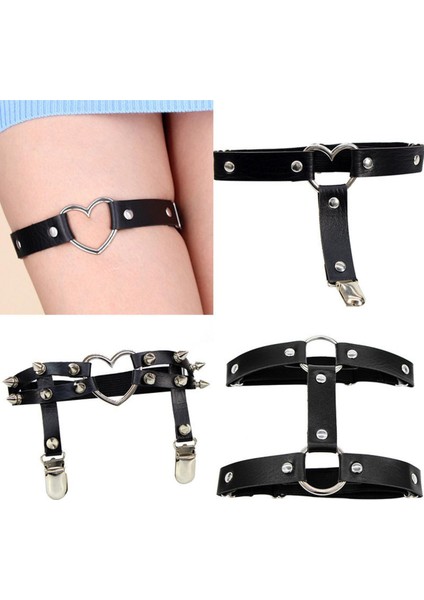 2021 Moda Bayan Esneklik Koşum Kalp Bacak Zinciri Jartiyer Kemerler Cosplay Başak Yüksek Kaliteli Elastik Uyluk Halkası Jartiyer (Yurt Dışından)