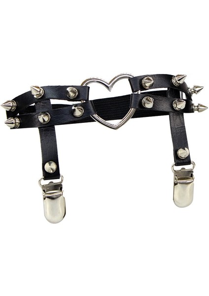 2021 Moda Bayan Esneklik Koşum Kalp Bacak Zinciri Jartiyer Kemerler Cosplay Başak Yüksek Kaliteli Elastik Uyluk Halkası Jartiyer (Yurt Dışından) fırsatları