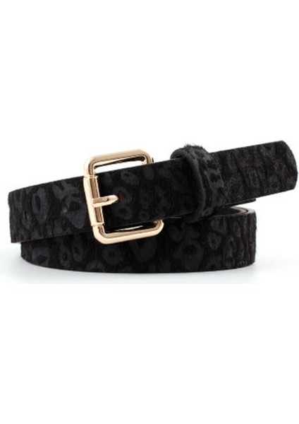 Kış Nieuwe Modu Roze Luipaard Gespot Paardenhaar Decoratieve Riem Vrouwen Vintage Wilde Pin Gesp Riem (Yurt Dışından) fiyatları