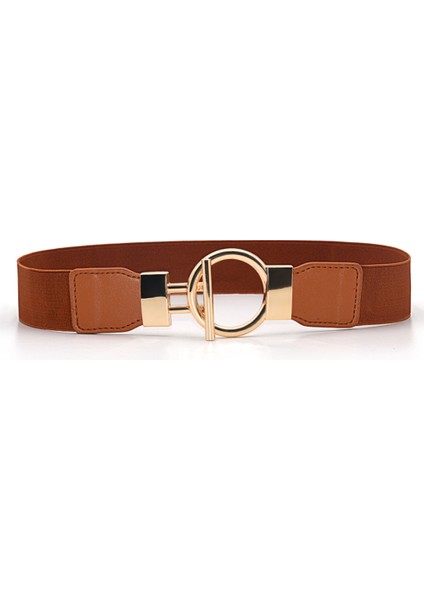 Basit Geniş Kemer Kadın Metal Yuvarlak Toka Dekorasyon Elbiseler Ceket Kemer (Yurt Dışından) fiyatları