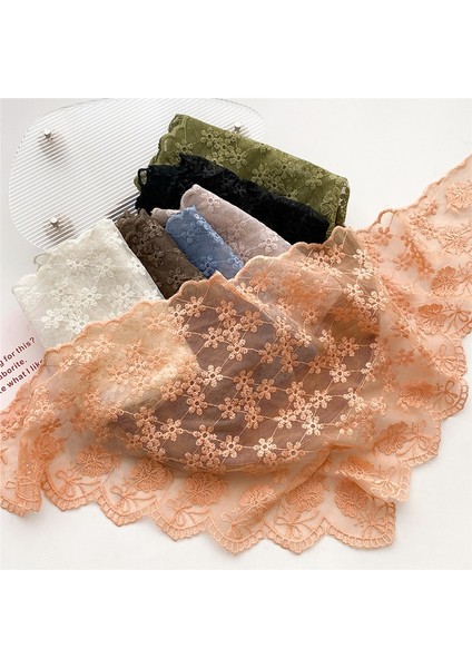 Andmade Eroidered Dantel Eşarp Kadın Şal Şal Andana Fular Femme Tığ Çiçek E Eşarp Saç Bandı E Yaka (Yurt Dışından) fırsatları