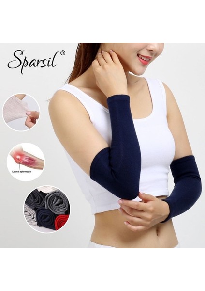 Sparsil Erkek Kadın Kaşmir Kol Isıtıcıları Ortak Soğuk Geçirmez Koruma Kol Eldiven 40 cm Elastik Örme Uzun Dirsek Bilek Kol Koruyucu (Yurt Dışından) fiyatları