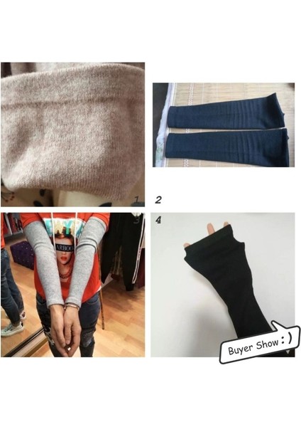 Sparsil Erkek Kadın Kaşmir Kol Isıtıcıları Ortak Soğuk Geçirmez Koruma Kol Eldiven 40 cm Elastik Örme Uzun Dirsek Bilek Kol Koruyucu (Yurt Dışından) fırsatları