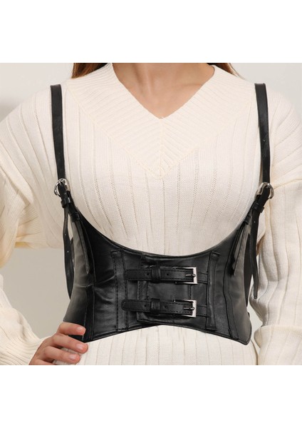 Green Home Kadın Korse Göğüs Altı Çift Tokalı Korse Üst (Yurt Dışından) fırsatları