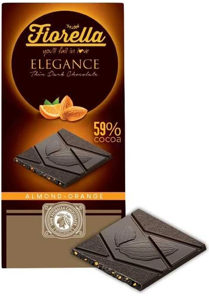 Elegance Bademli Portakallı Çikolatalı Tablet 70 gr. 1 Adet