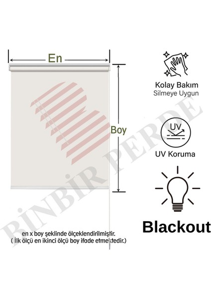 Krem Blackout (Karartma, Aluminyum Aksam) Stor Perde