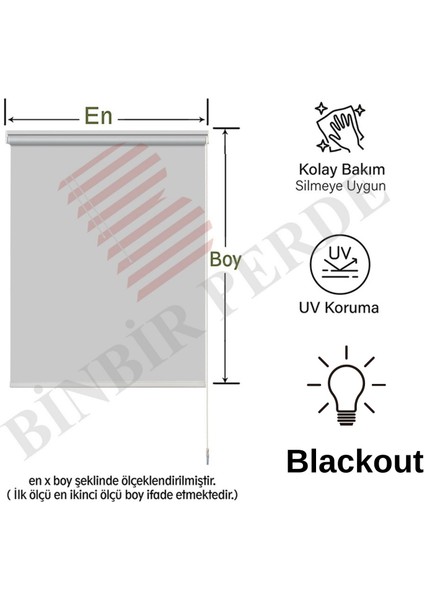 Gri Blackout (Karartma, Aluminyum Aksam) Stor Perde