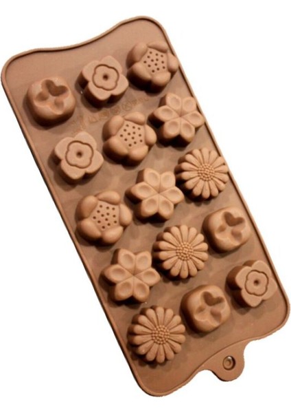 Silikon Çikolata Kalıbı Karışık Çiçek fiyatları