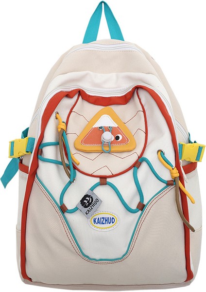 Lise Koleji Yüksek Kapasiteli Su Geçirmez Seyahat Kontrast Sırt Çantası (Yurt Dışından)