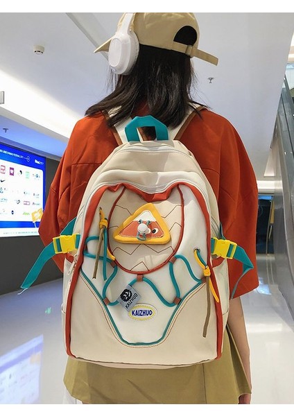 Lise Koleji Yüksek Kapasiteli Su Geçirmez Seyahat Kontrast Sırt Çantası (Yurt Dışından) fiyatları