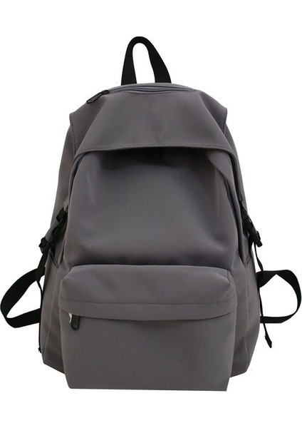 Lise Öğrencileri Için Hafif Düz Renkli Moda Naylon Sırt Çantası (Yurt Dışından)