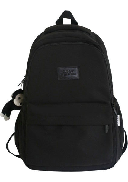 Lise Öğrencileri Büyük Kapasiteli Düz Renk Sırt Çantası Okul Çantası (Yurt Dışından)