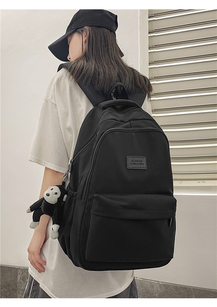 Lise Öğrencileri Büyük Kapasiteli Düz Renk Sırt Çantası Okul Çantası (Yurt Dışından) fiyatları