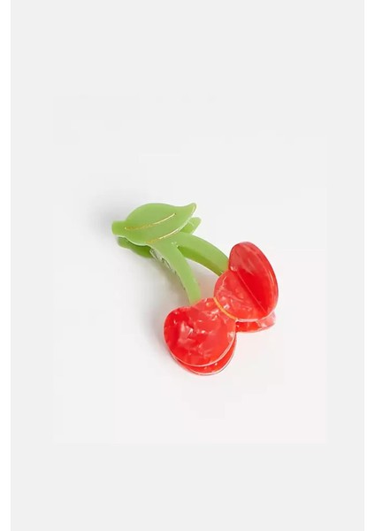 Çok Tatlı Dallı Kiraz Akrilik Lüks Mandal Saç Tokası fırsatları