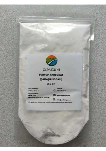 Sodyum Karbonat (Çamaşır Sodası) - 250 Gram