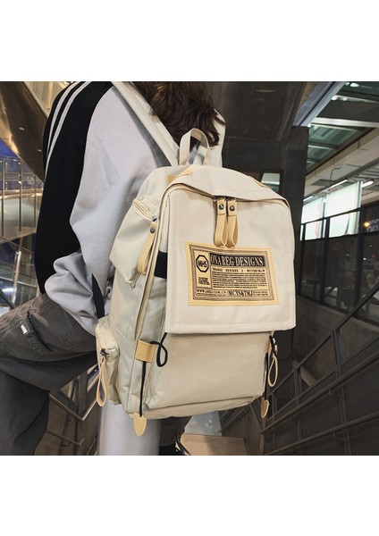 Saf Pamuk Kanvas Minimalist Sırt Çantası, Dayanıklı Sırt Çantası (Yurt Dışından) fiyatları