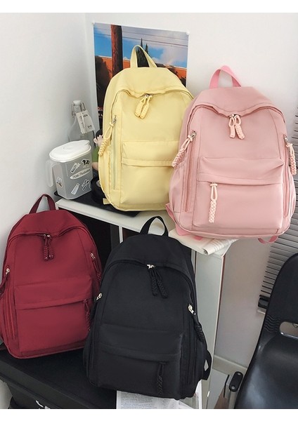 Üniversite Lise Öğrencileri Hafif Büyük Kapasiteli Kontrast Sırt Çantası Erkek ve Kız (Yurt Dışından) fırsatları