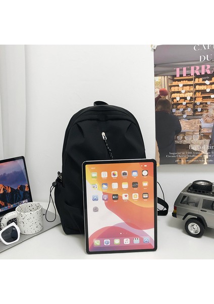 Lise Öğrencileri Için Nefes Alabilen, Su Geçirmez, Büyük Kapasiteli Naylon Okul Çantası (Yurt Dışından) modelleri