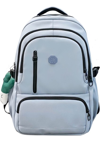 College Student Leisure Backpack With Multi-Layer Zipper Travel Bag (Yurt Dışından)
